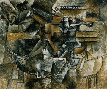 copa de absenta 1910 cubista Pablo Picasso Pinturas al óleo